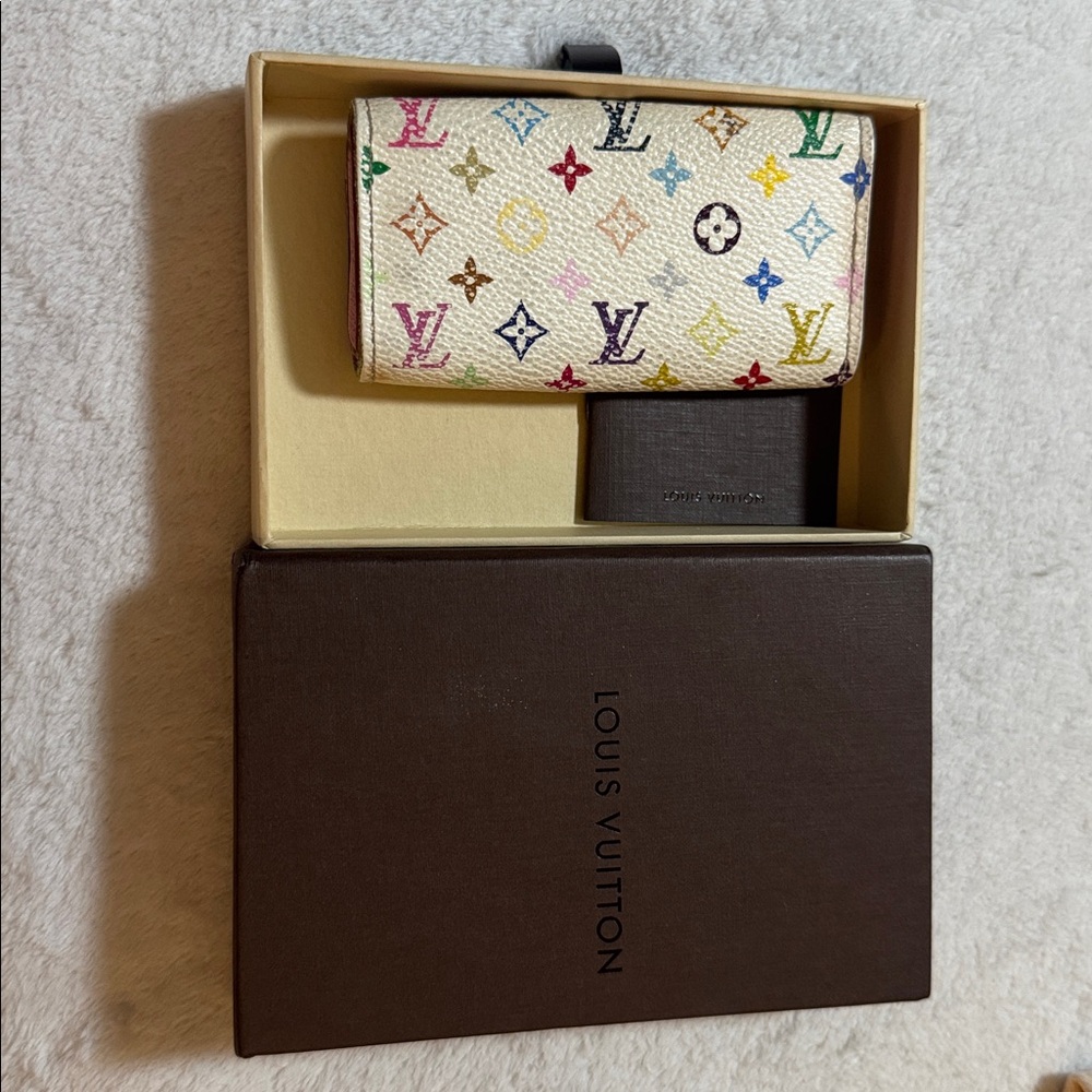 Louis Vuitton pink Murakami Multicolor Monogram 🔑 holder with box - Picture 15 of 15